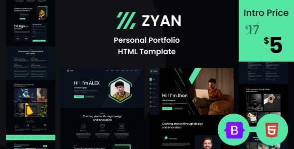 Zyan (v1.0) Personal Portfolio HTML Template