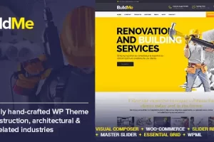 BuildMe (v6.5) Construction & Architectural WP Theme [Activated]