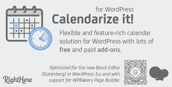 Calendarize it! for WordPress v 4.9.998.101115 + Addons