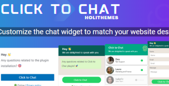 NFixed* Click to Chat Pro v3.33 + v1.9 [Activated] Unlimited Websites