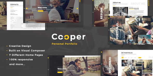 Cooper v5.3 – Creative Responsive Personal Portfolio WordPress Theme