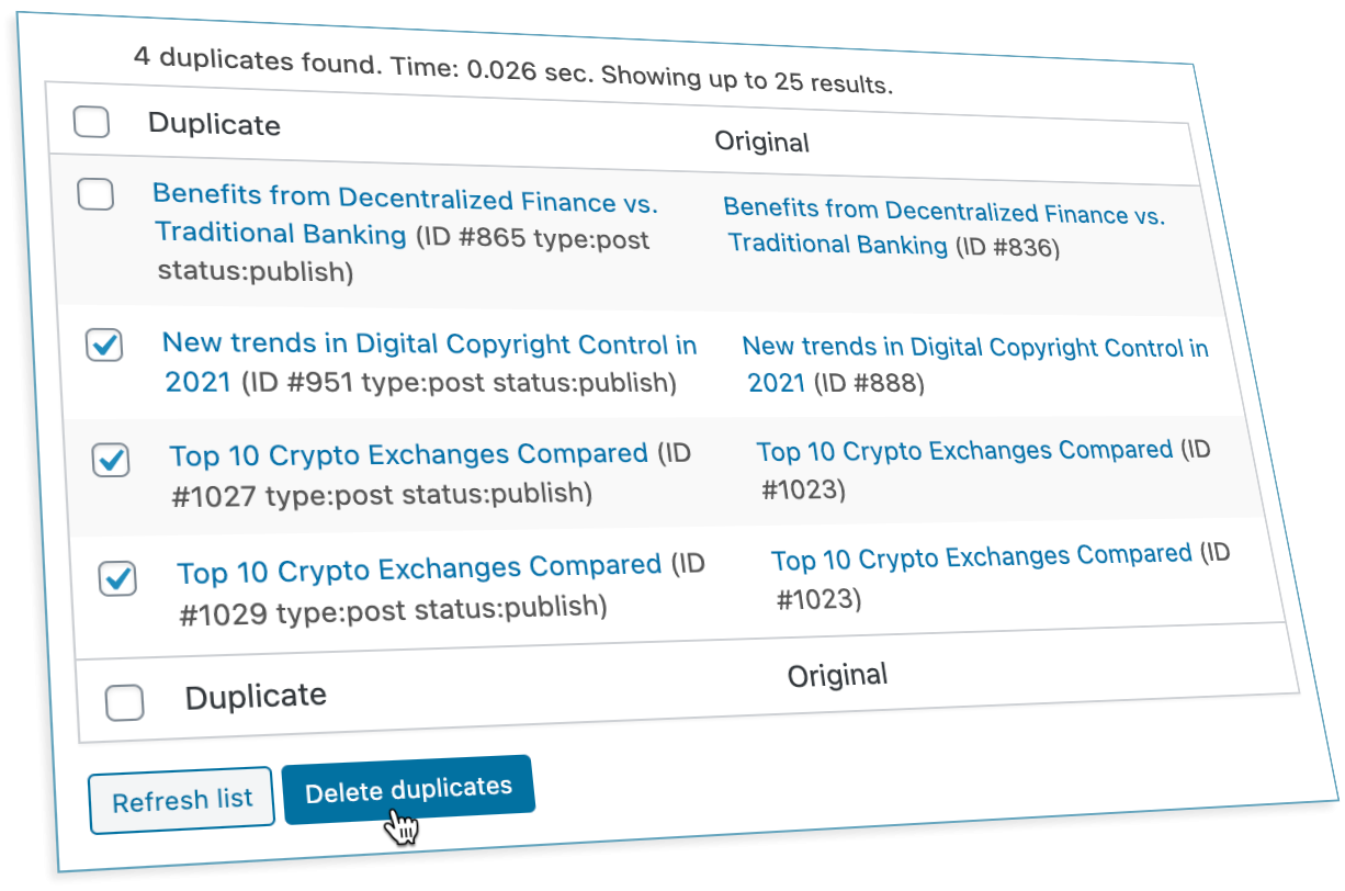 Delete Duplicate Posts Pro v4.9.4