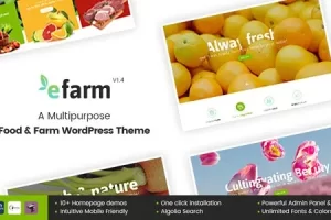 eFarm - 多功能食品和农场 WordPress 主题 2.0.8