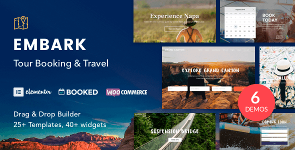 Embark v1.4.4 – Tour Booking & Travel WordPress Theme
