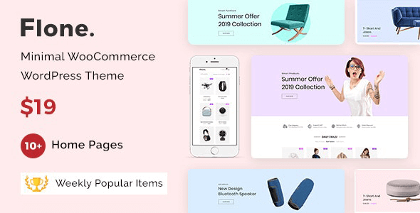 Flone (v3.4.12) Minimal WooCommerce WordPress Theme (Activated)