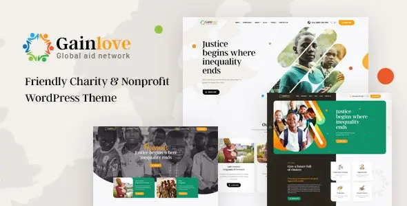 Gainlove v1.0.9 Nonprofit WordPress Theme
