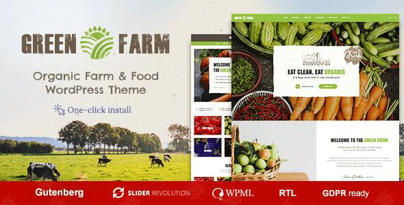 Green Farm v5.0.0 Organic Food WordPress Theme
