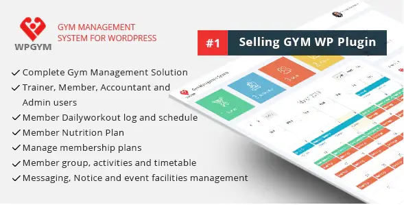 Fixed* WPGYM (v65.0) WordPress Gym Management System