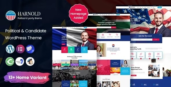 Harnold Political WordPress Theme v1.0.6 (Activated)