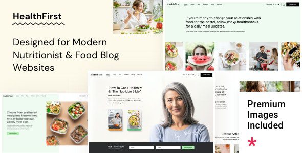 Fixed* HealthFirst (v1.1) Nutrition and Recipes Theme