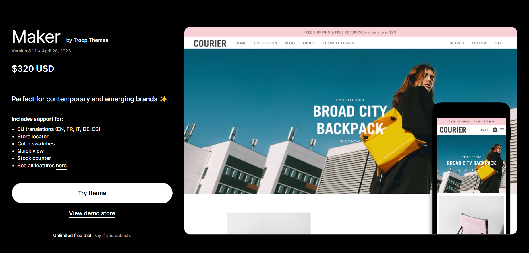 Maker Shopify Theme v7.6.3
