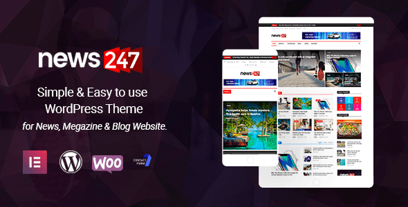 News247 [v3.0.2] News Magazine WordPress Theme Nulled