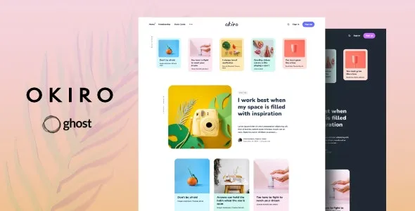Okiro v3.2.1 – Multipurpose Ghost Blog Theme