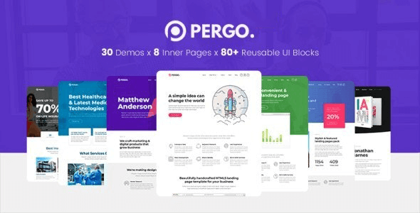 Pergo v1.8.8 – Multipurpose Landing Page WordPress Theme [Activated]