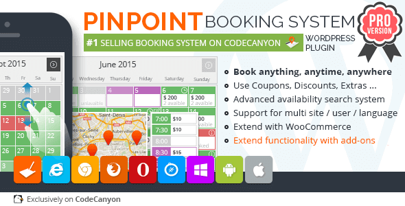 Pinpoint Booking System PRO (v2.9.9.4.2) WordPress Plugin