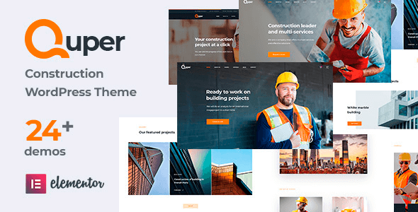 Quper (v1.19) Construction and Architecture WordPress Theme