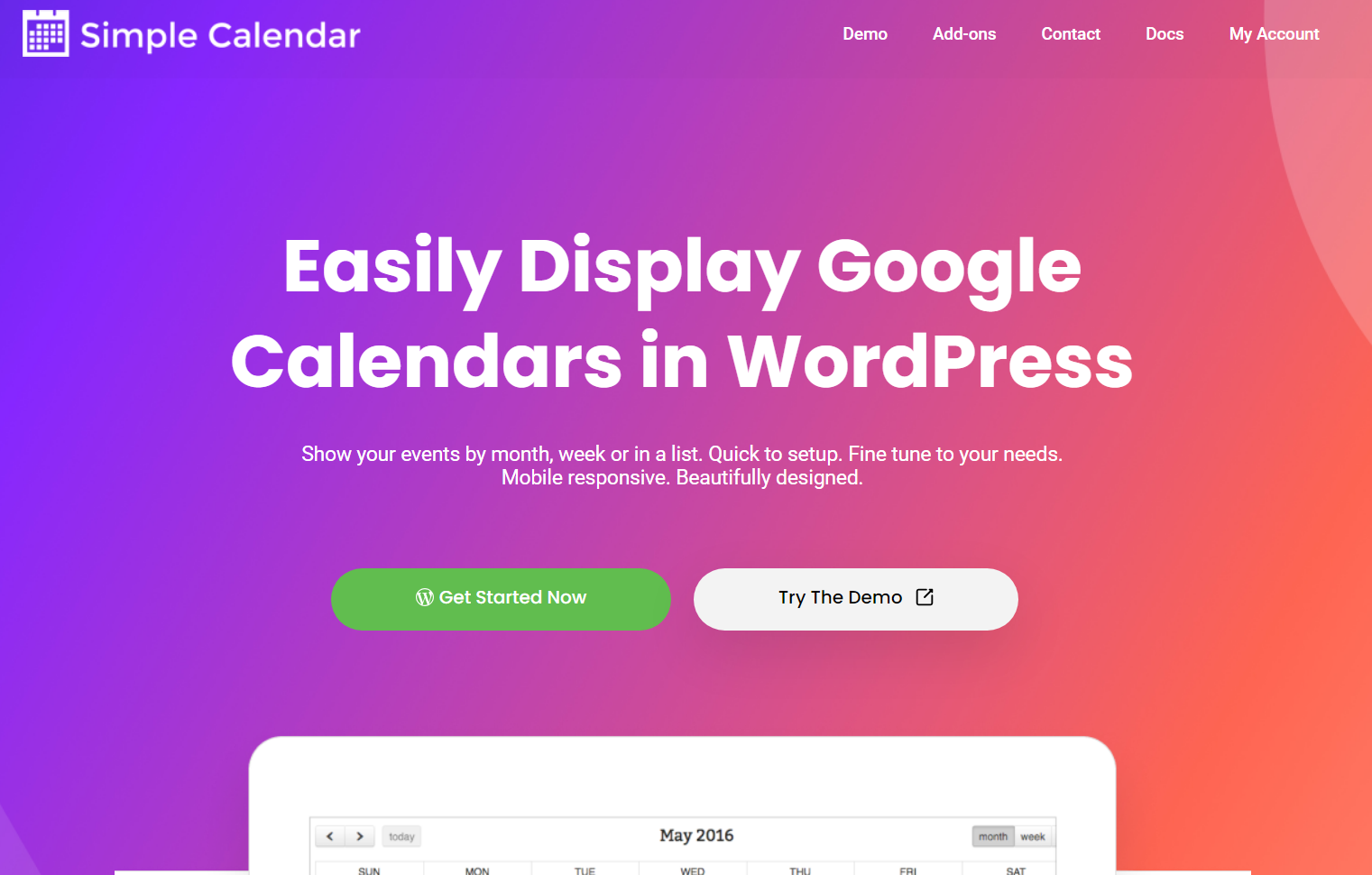 Simple Calendar PRO v3.3.0 (Full Calendar v1.2.4 + Google Calendar Pro v1.3.0 Addons)