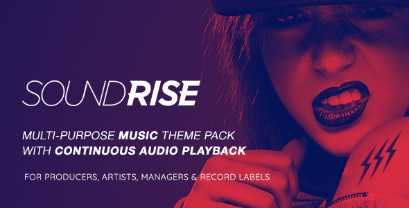 SoundRise v1.5.12 Artists, Producers and Record Labels WordPress Theme