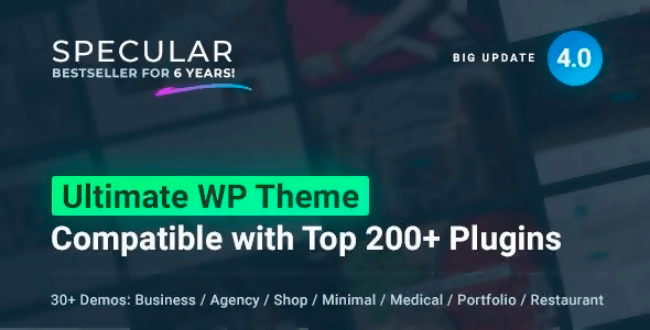 Specular v4.3 – Business WordPress Multi-Purpose