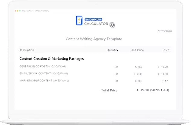 Stylish Cost Calculator Premium v5.7.9