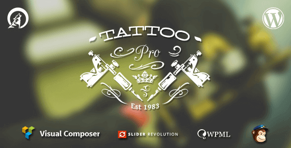 TattooPress v3.6.3 A WordPress Theme for Ink Artists