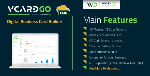 vCardGo SaaS v5.0 Digital Business Card Builder [Activated]