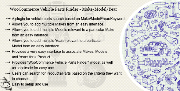 WooCommerce Vehicle Parts Finder – Make/Model/Year v3.6