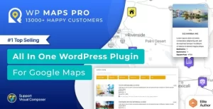 WordPress Plugin for Google Maps v5.7.5 WP MAPS PRO