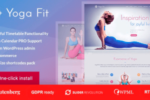 Yoga Fit (v1.4.3) Sports & Fitness WordPress Theme