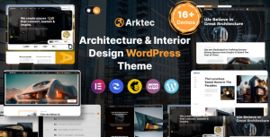 Arktec – 建筑与室内 WordPress 主题 1.0