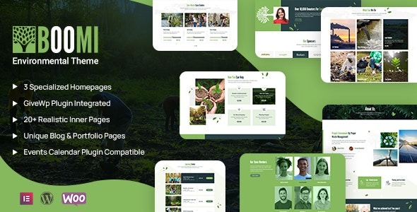 Boomi – 环境与生态 WordPress 主题 1.0.3