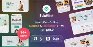 EduBlink (v.0.1.9) Online Education Course HTML Template