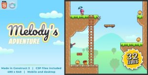 Melody’s Adventure v1.0 HTML5 Platform game