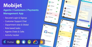 Mobijet (v1.0.12) Agents, Customers & Payments Management App | Android & iOS Flutter App