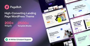 PageBolt (v3.0.4) Landing Page WordPress Theme