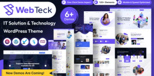 Webteck (v1.0.0) IT Solution and Technology WordPress Theme