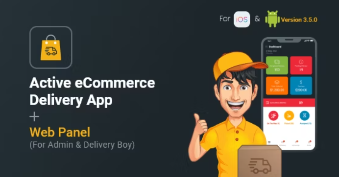 Active eCommerce Delivery Boy Flutter App 3.9