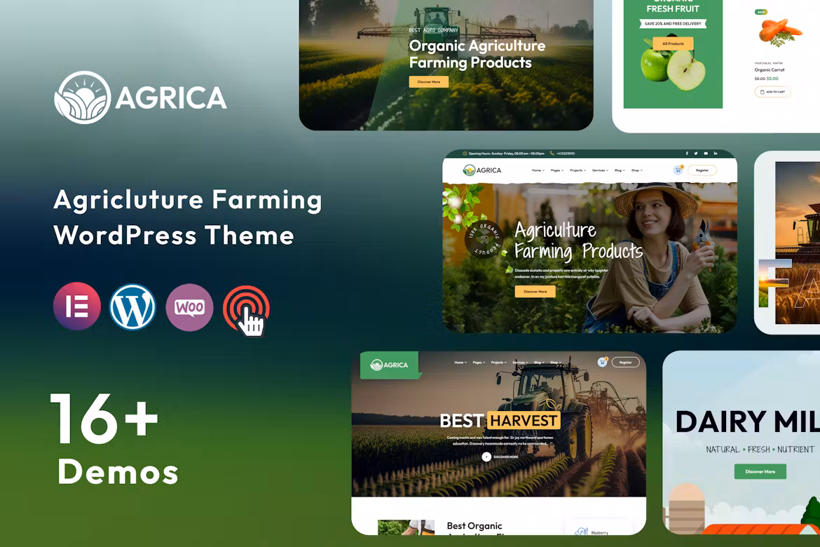 Agrica v1.0.1 Agriculture WordPress Theme 农业 WordPress 主题