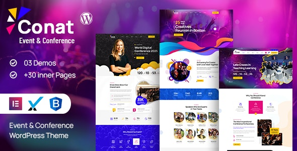 Conat (v1.2.3) Event & Conference WordPress Theme + RTL Ready