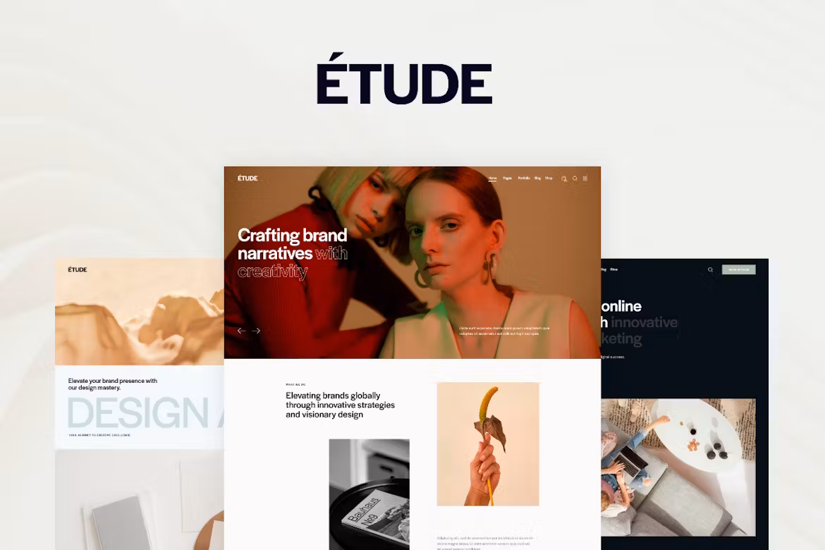 Etude v1.0 Creative Agency & Portfolio WordPress Theme