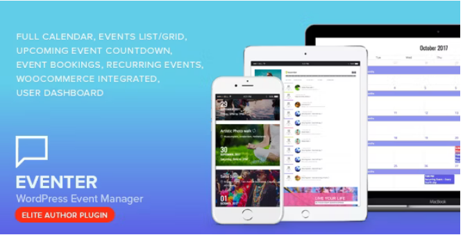 Eventer (v3.9.6) WordPress Event Manager Plugin (Activated)