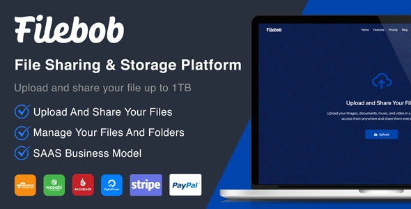 Filebob - 文件共享和存储平台（SAAS 就绪）1.8