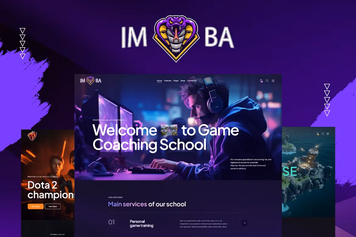 Imba 1.1.0 Esports & Gaming Coaching WordPress Theme