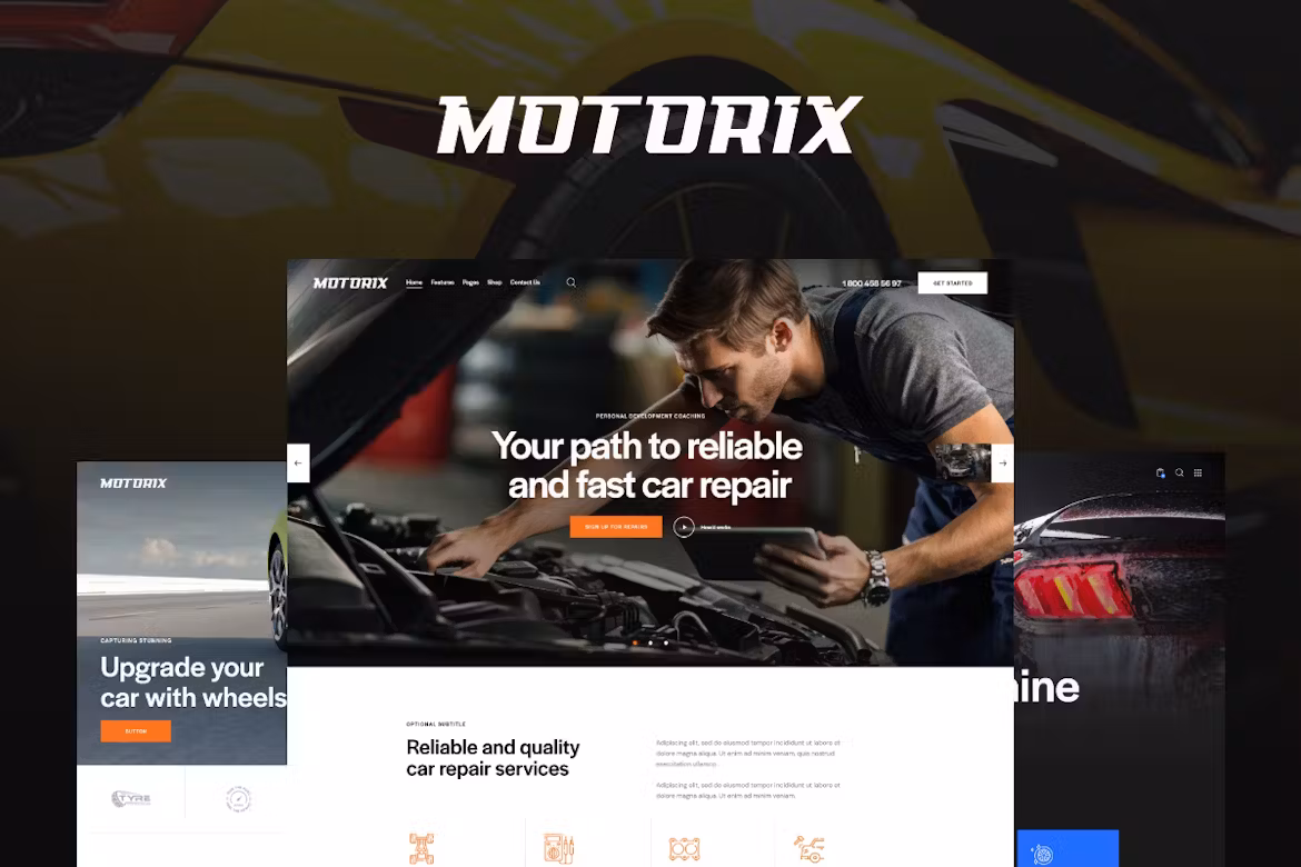Motorix v1.0.0 Car Repair, Shop & Detailing WordPress Theme