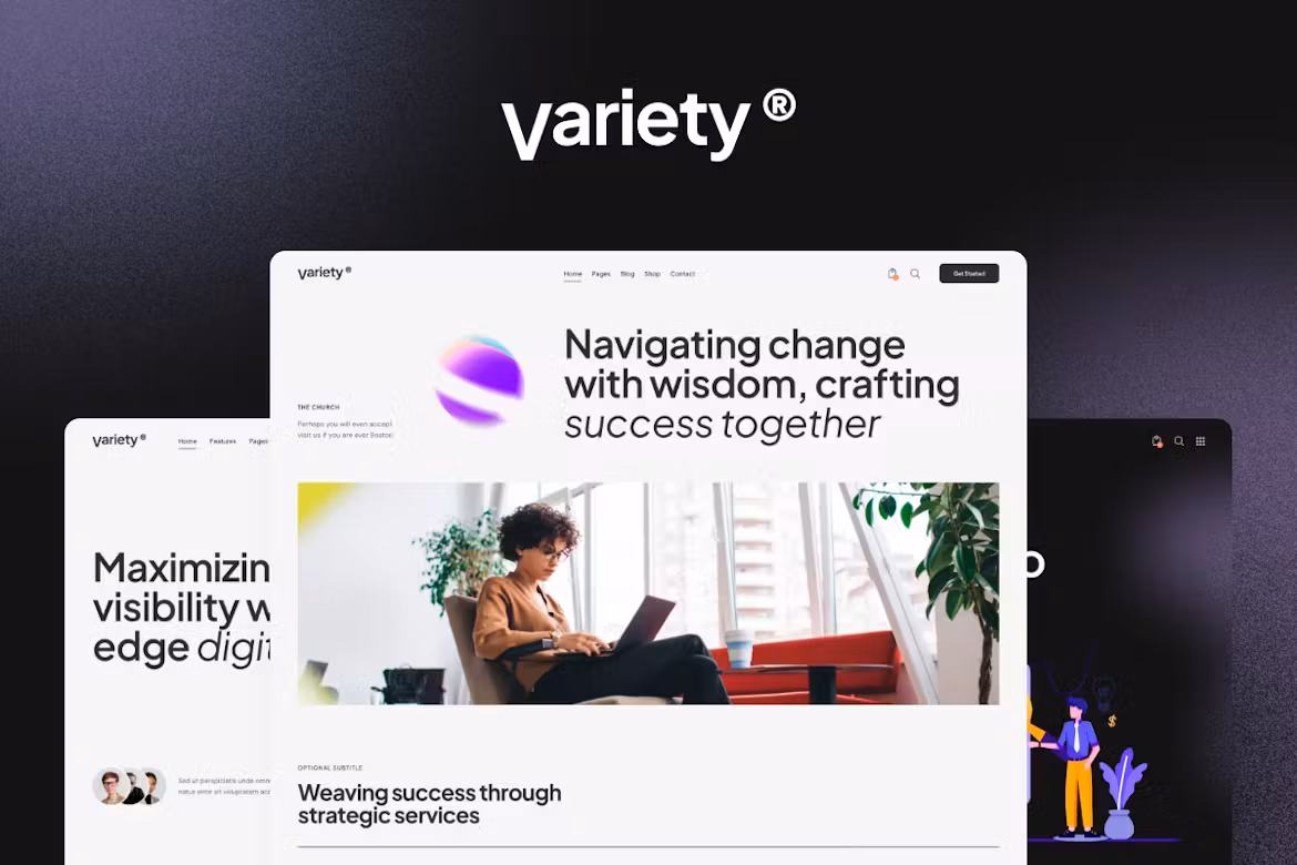 Variety (v1.1.0) Multipage Business & Consulting WordPress Theme