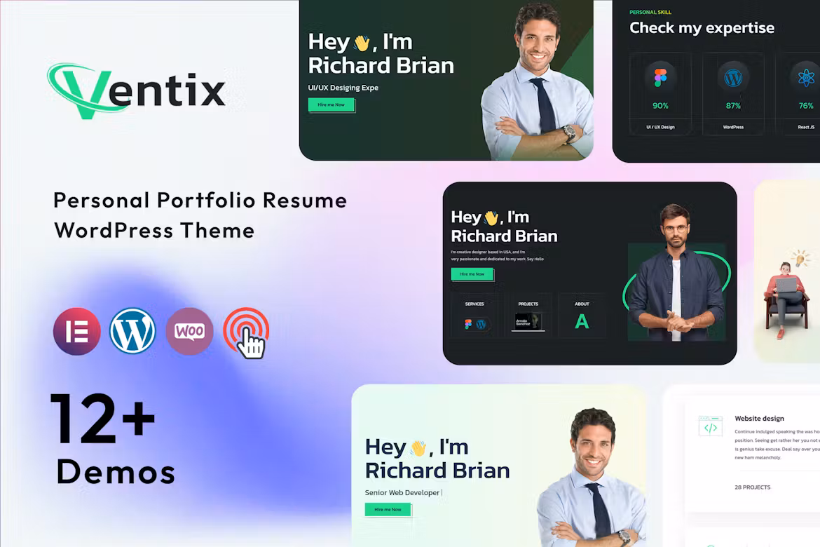 Ventix - Personal Portfolio Resume Theme 个人作品集简历主题