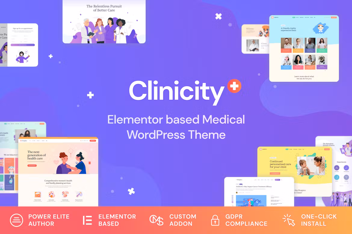 Clinicity - 健康与医疗 Elementor 主题 1.1.4