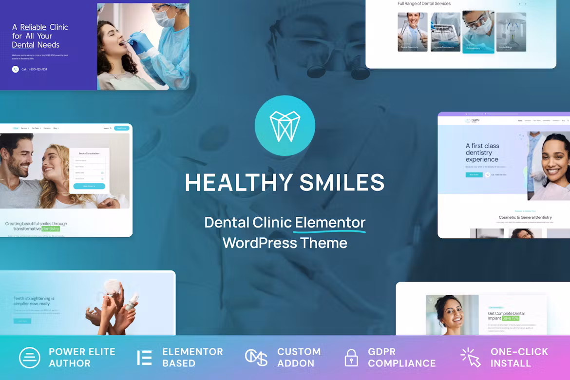 Healthy Smiles (v1.2.0) Dental WordPress Theme
