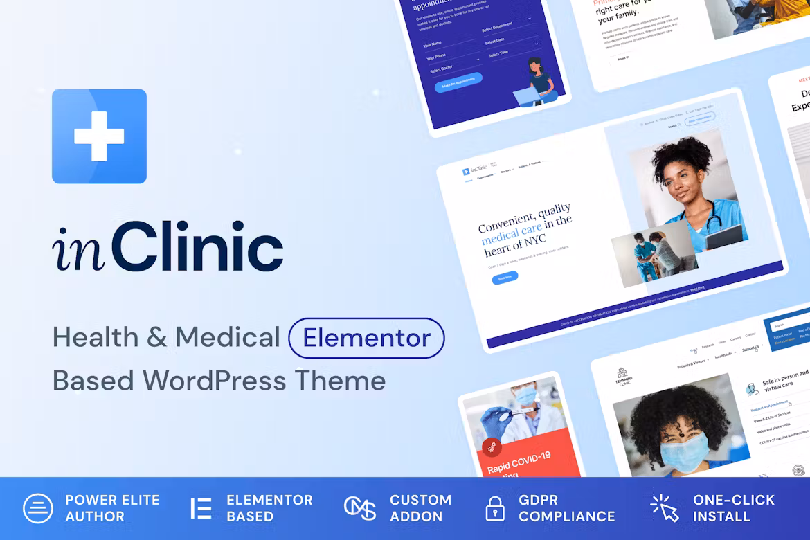 InClinic v1.1.10 Healthcare & Medical WordPress Theme