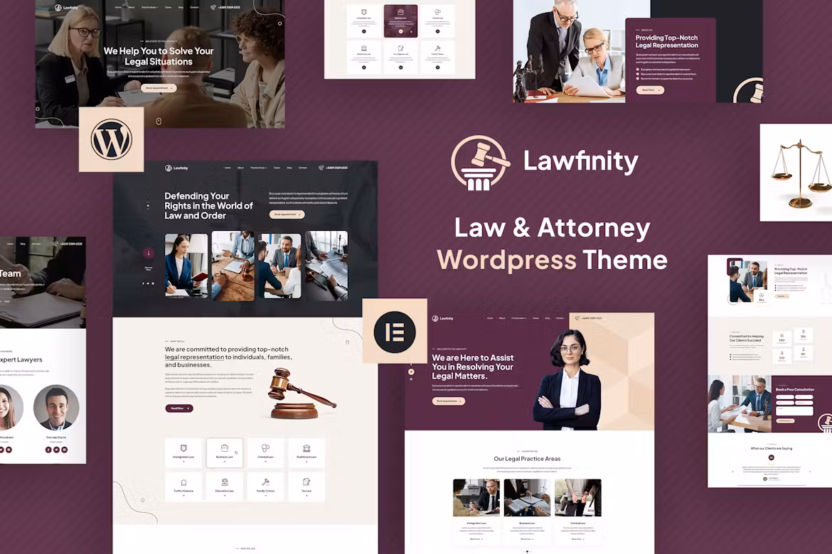 Lawfinity | 法律和律师 WordPress 主题 1.1